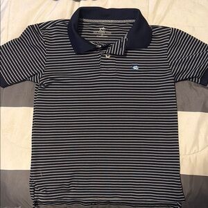 Southern tide Navy Striped Polo Shirt